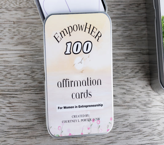 PRE-ORDER ONLY: 100 EmpowHER Affirmation Cards for Women Entrepreneurs