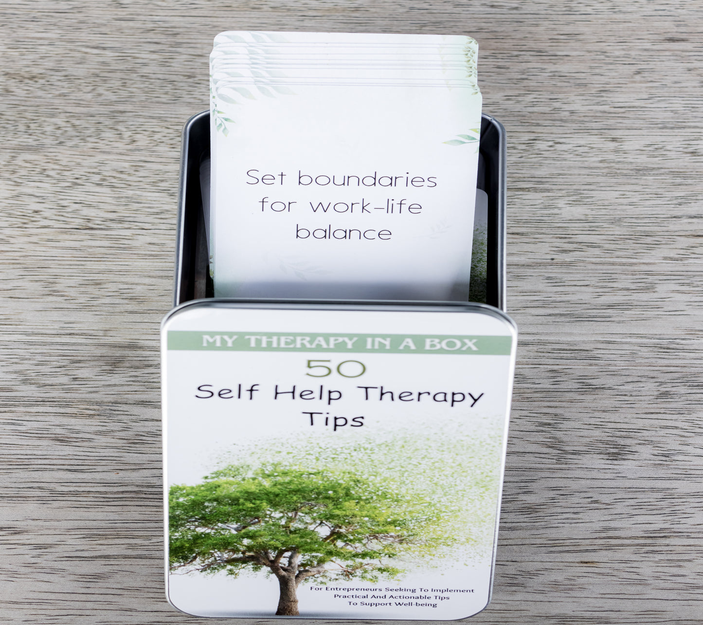 PRE-ORDER ONLY: My Therapy in a Box: 50 Self-Help Therapy Tips for Entrepreneurs