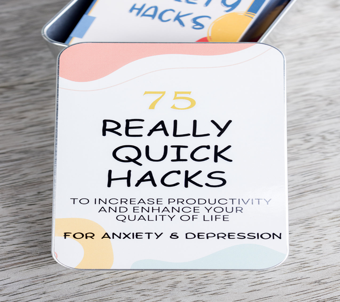 PRE-ORDER ONLY: 75 Really Quick Hacks for Anxiety & Depression